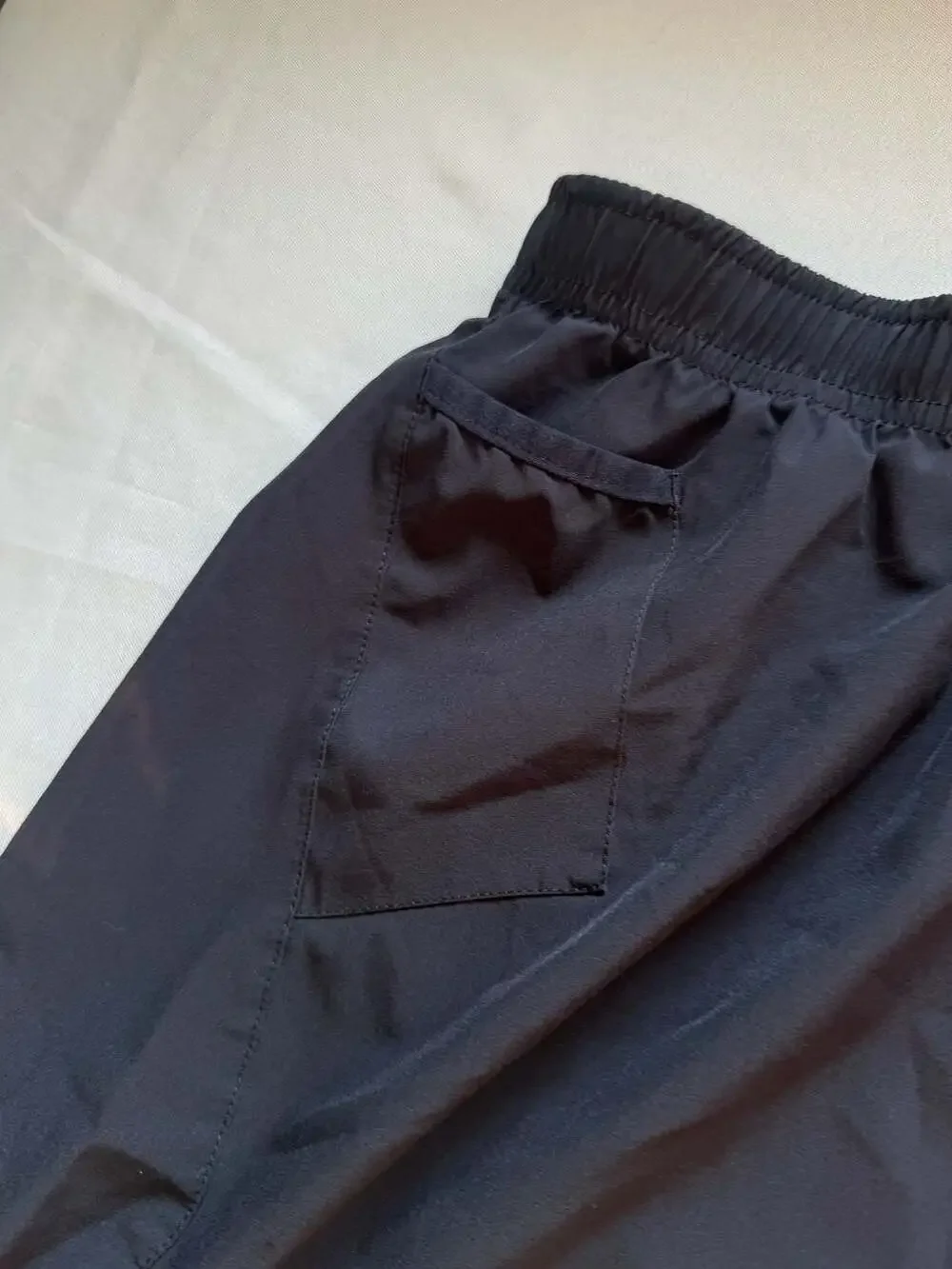 Men’s Black Lined Running Shorts Athletic Gym Activewear Performance Size L